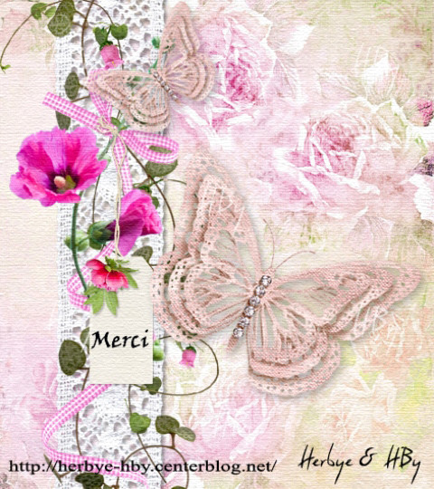 Merci / Thanks vintage et bordures png