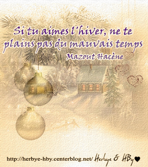 Si tu aimes l'hiver...